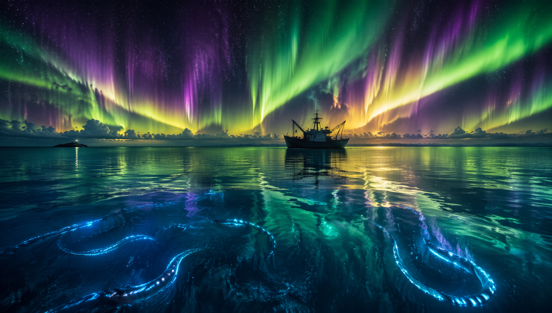 Cracked Aurora over Ruinea